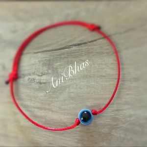 Evil Eye Protection Wax Cord Bracelet